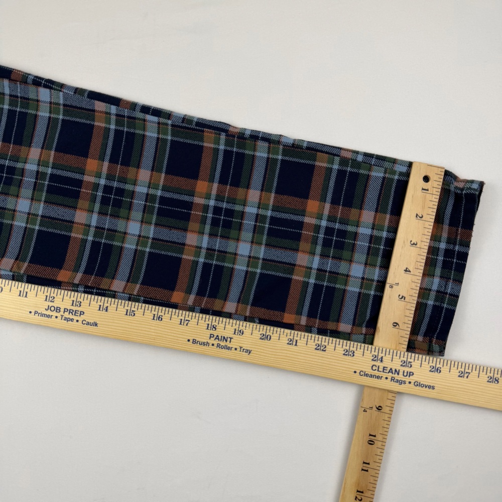American Eagle Plaid Super Hi-Rise Skinny Trouser Sz 2 Blue Green Orange Stretch - Picture 9 of 15